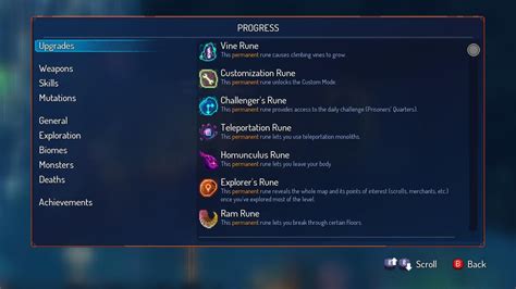 dead cells runes|Runes and upgrades .
